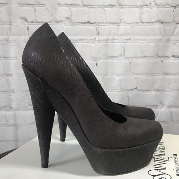 7 (37) YVES SAINT LAURENT RIVE GAUCHE PLATFORMS - Picture 2 of 8